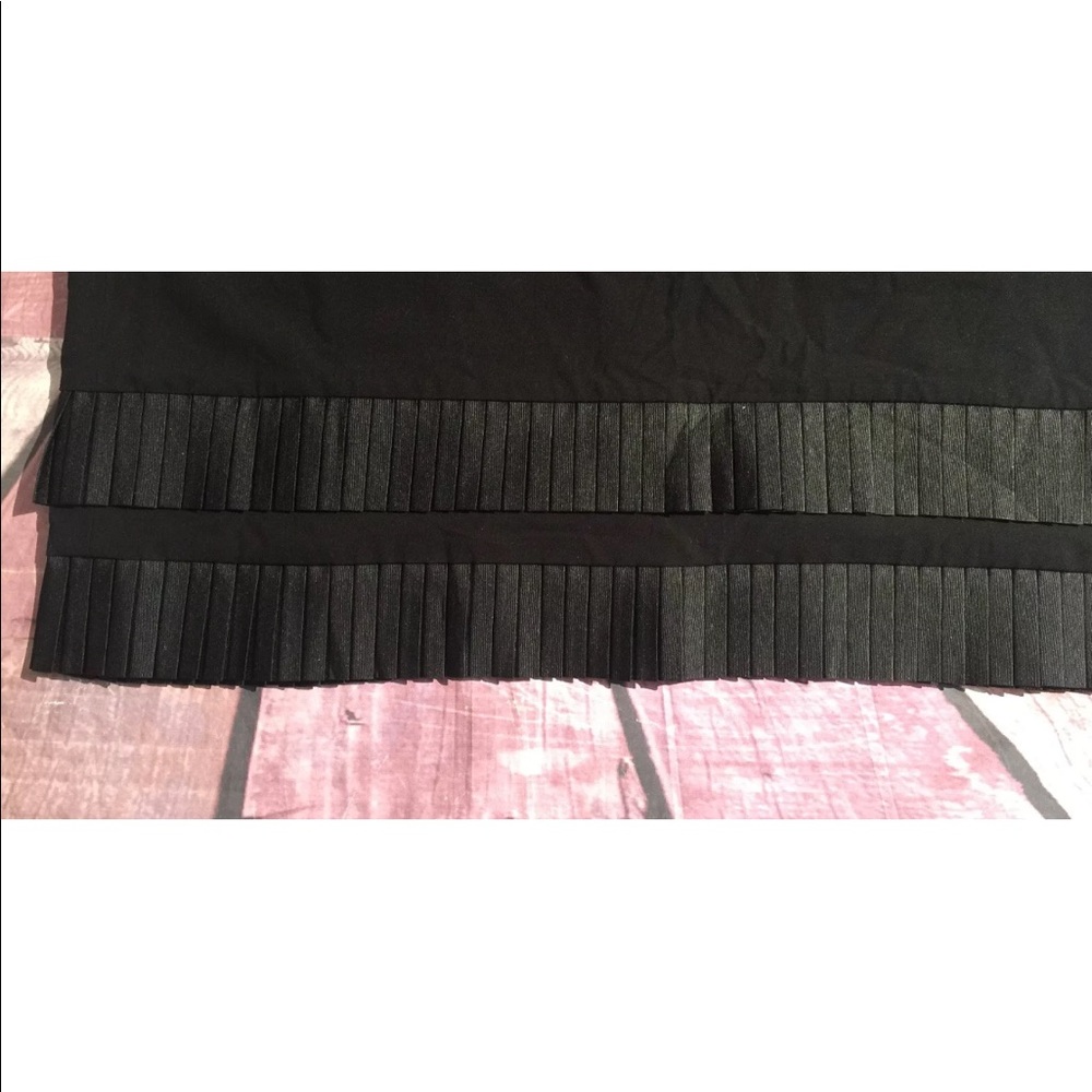Lane Bryant Skirt Plus Sz Black Straight Pleaded - Picture 3 of 8